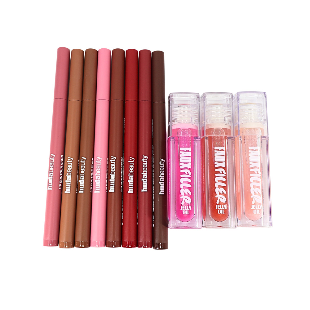 HUDA BEAUTY Faux Filler Jelly Oil & Lip Countour Stain Full Collection
